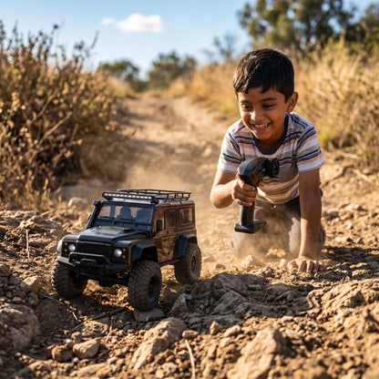 1/16 Scale RC 4WD Trail Truck RTR with 2.4GHz Remote – IPX4 Waterproof