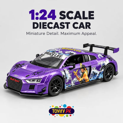 1:24 Scale Audi R8 LMS Purple Diecast Model Car