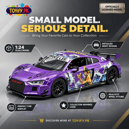 1:24 Scale Audi R8 LMS Purple Diecast Model Car