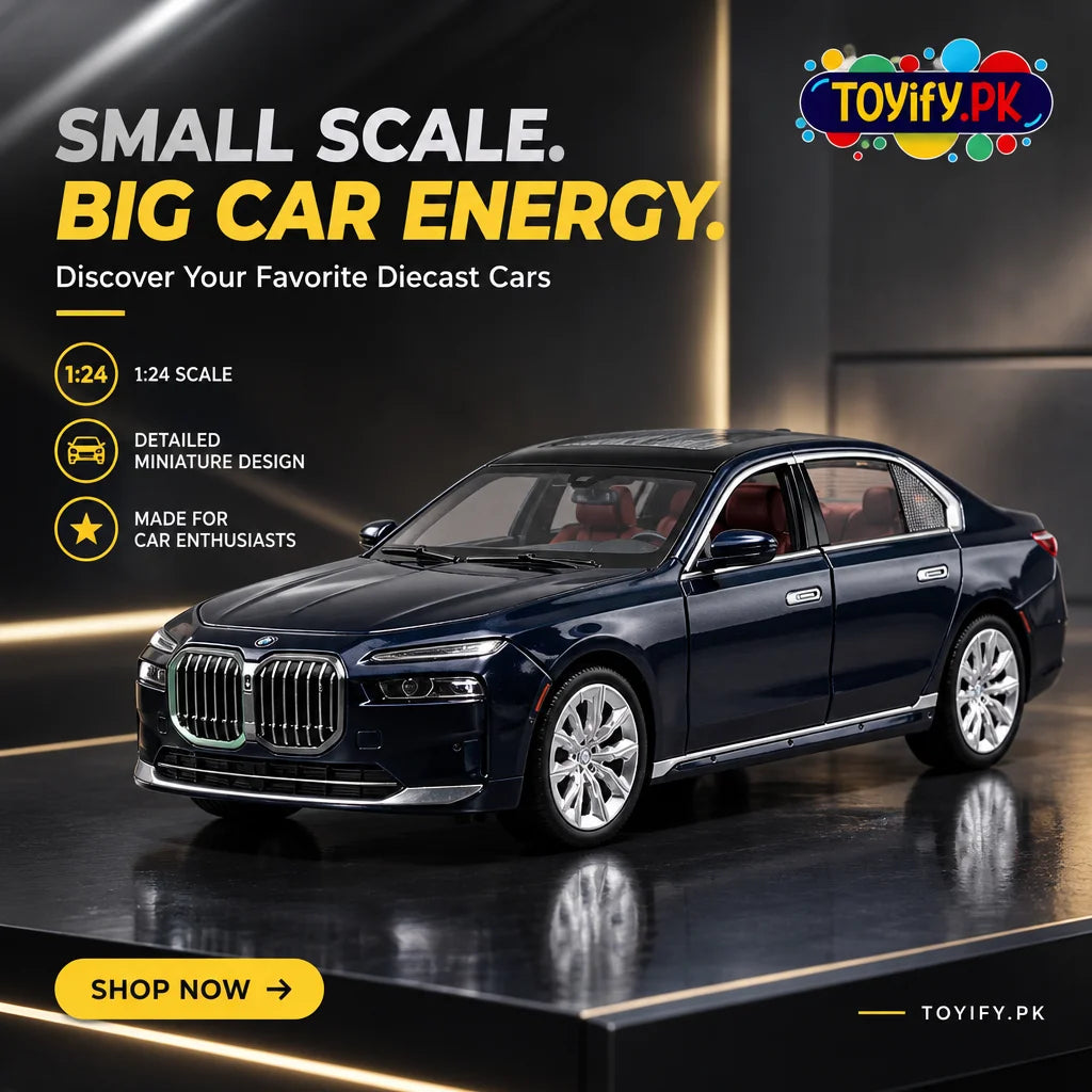 1:24 Diecast BMW i7 Official Licensed Model Car