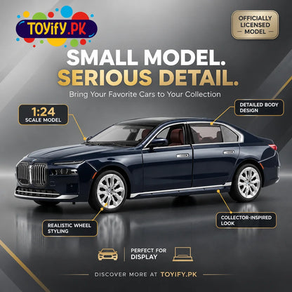 1:24 Diecast BMW i7 Official Licensed Model Car