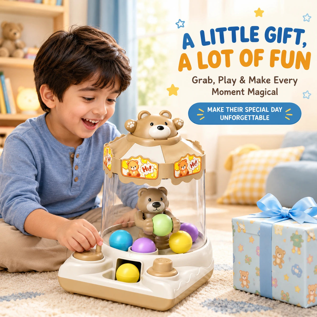 Bear Claw Machine Toy For Kids