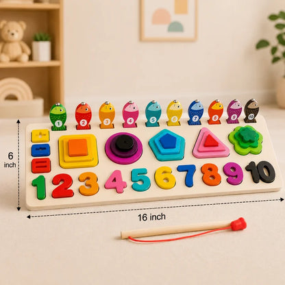 Wooden Magnetic Busy Board