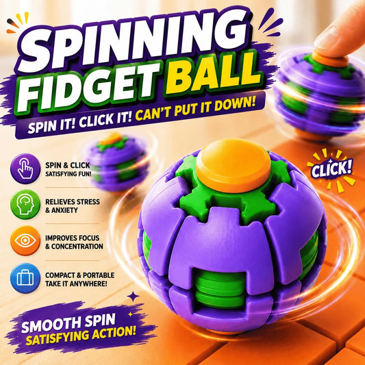 Colorful Press & Spin Fidget Ball