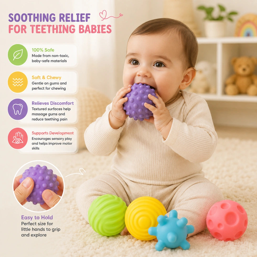 Baby Soft Squeeze Balls For Kids