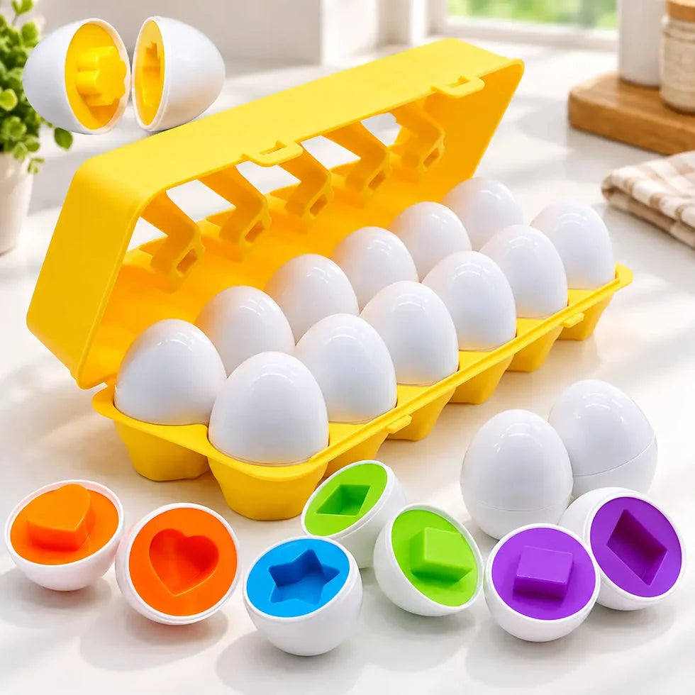 Multi Shapes & Numbers Eggs Toy