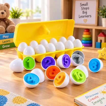 Multi Shapes & Numbers Eggs Toy