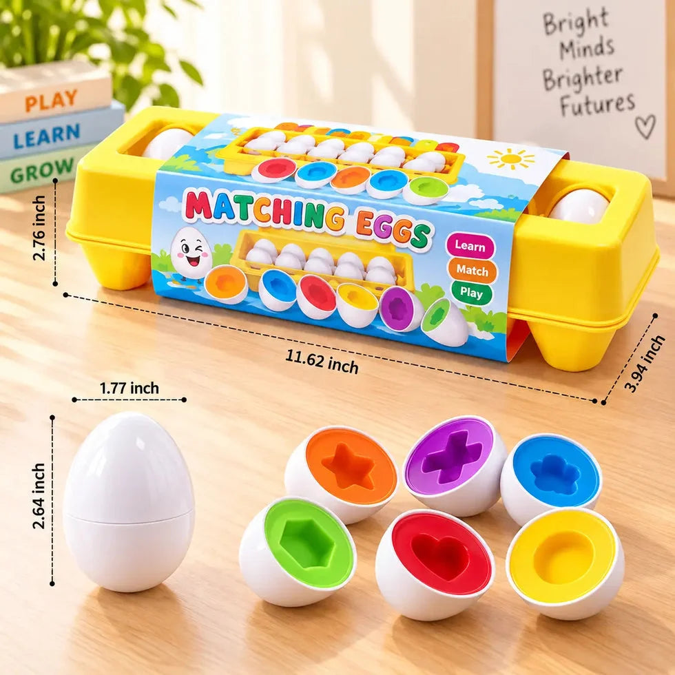 Multi Shapes & Numbers Eggs Toy
