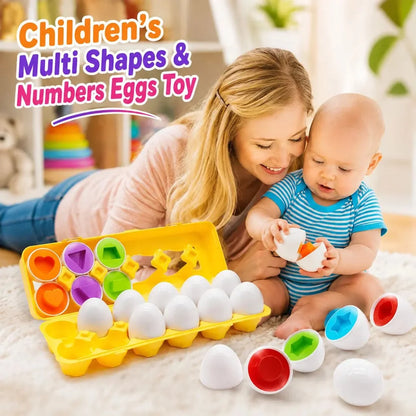 Multi Shapes & Numbers Eggs Toy