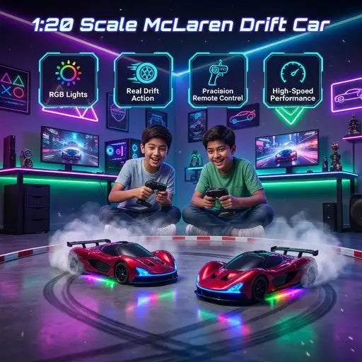1:20 Scale Mc Laren 2.4GHz High-Speed 4WD RC Drift Car with RGB Lights