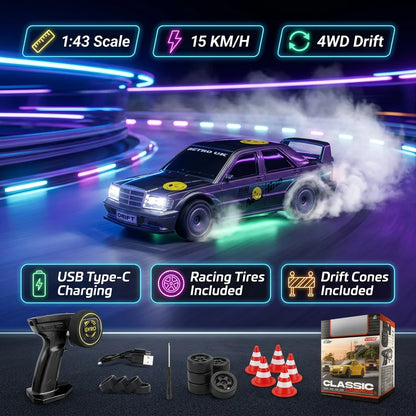 1:43 Mercedes Evo II RC Drift 15km/h