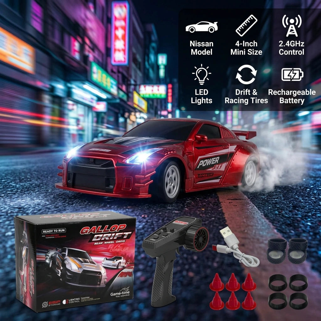 2.4GHz RC Mini Nissan Gallop Drift Car