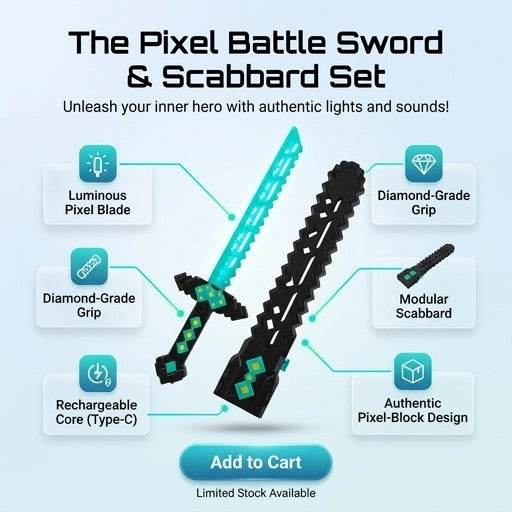 Minecraft LED Diamond Sword