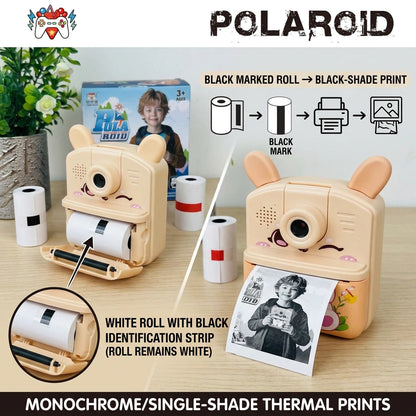 2‑In‑1 Polaroid Pocket Dual Camera & Instant Color Printer