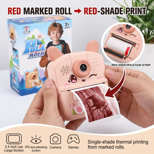 2‑In‑1 Polaroid Pocket Dual Camera & Instant Color Printer
