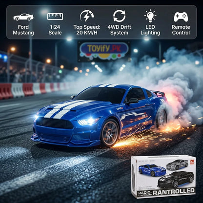 1:24 Scale 4WD RC Drift Car - Ford Mustang
