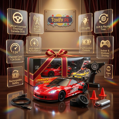 1:18 RC Licensed Chevrolet Corvette GTS Drift Car