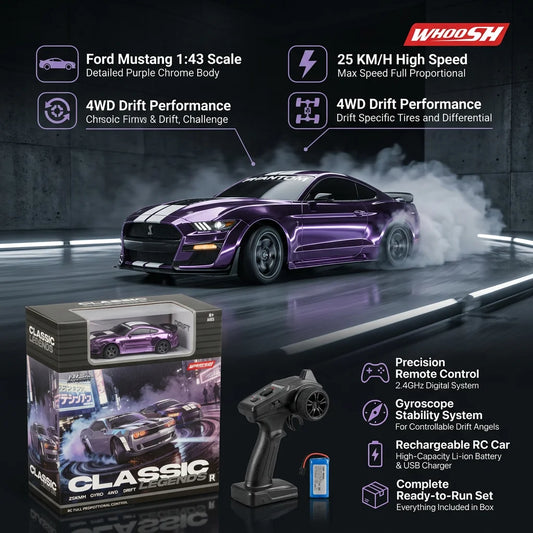 1:43 Whoosh RC Drift With Gyro 25km/h
