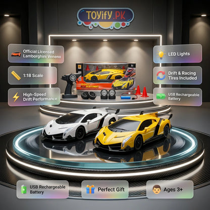 1:18 RC Licensed Lamborghini Veneno Drift Car