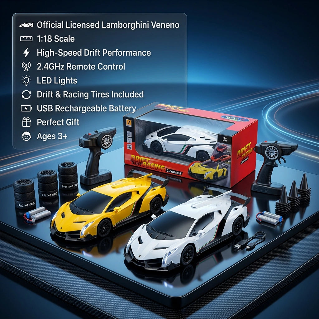 1:18 RC Licensed Lamborghini Veneno Drift Car