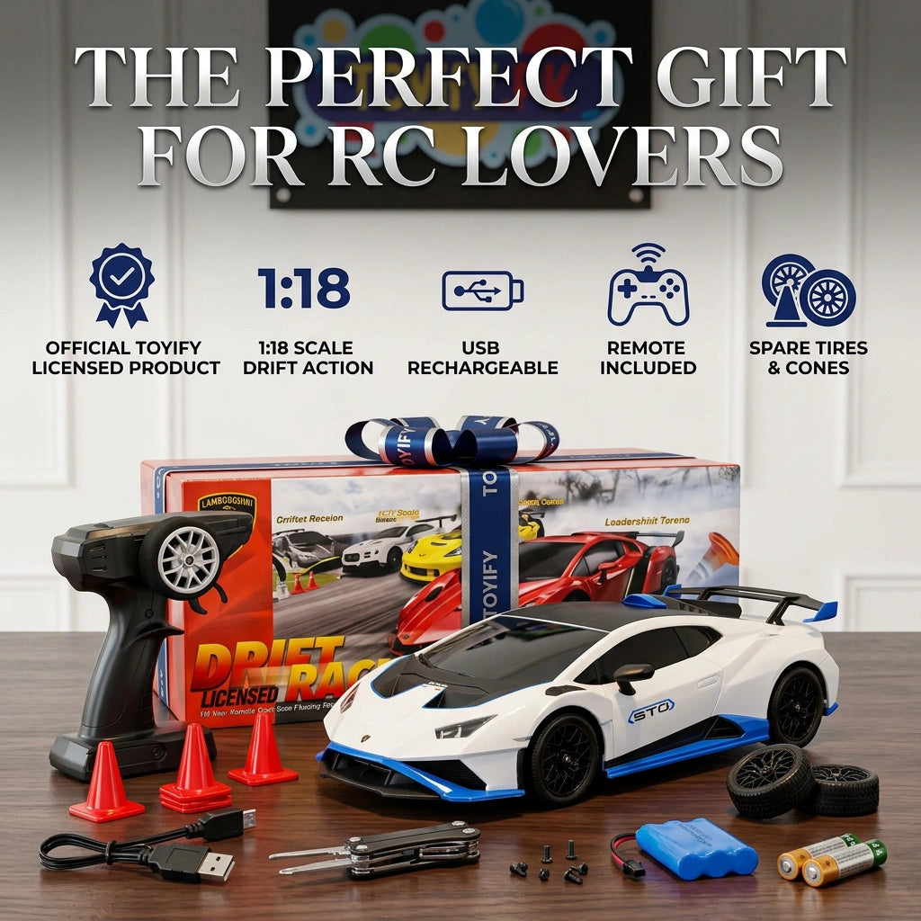 1:18 Licensed 4WD RC Drift Lamborghini Huracan STO Drift Car