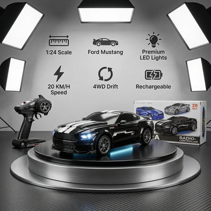 1:24 Scale 4WD RC Drift Car - Ford Mustang