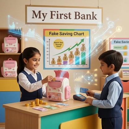 Backpack-Style Electronic Piggy Bank for Kids – Fun Mini ATM Saving Toy