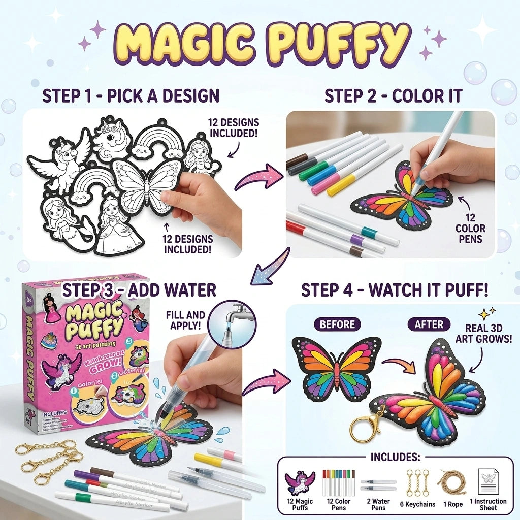 Magic Puffy 3D Art Painting
