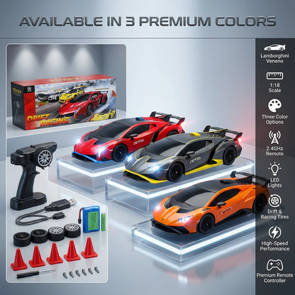 1:18 Licensed 4WD RC Drift Lamborghini Huracan STO Drift Car