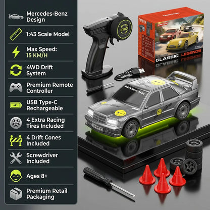 1:43 Mercedes Evo II RC Drift 15km/h