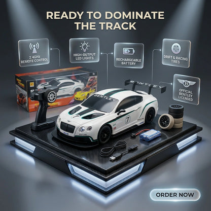 1:18 RC Licensed Bentley Continental GT3 Drift Car