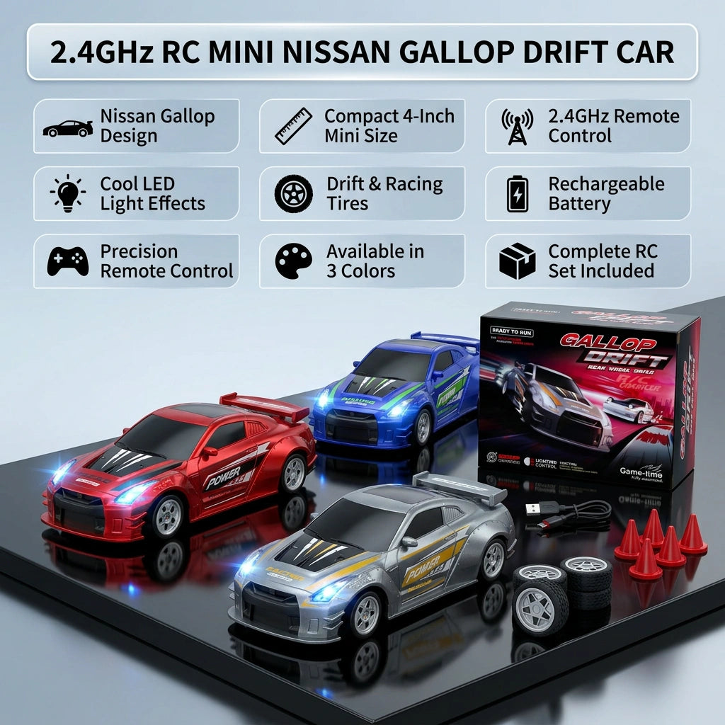 2.4GHz RC Mini Nissan Gallop Drift Car