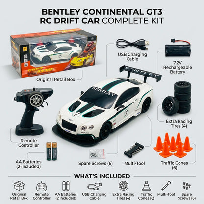 1:18 RC Licensed Bentley Continental GT3 Drift Car