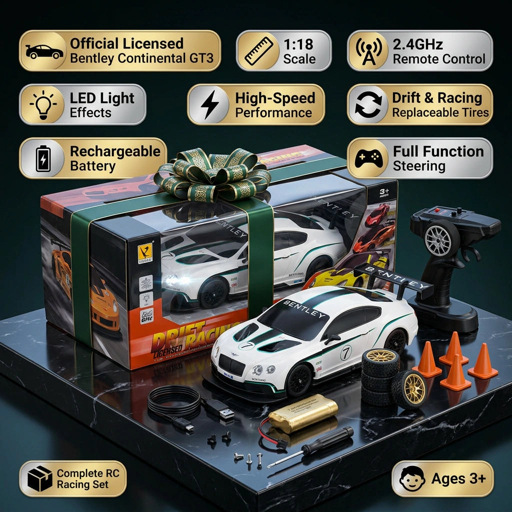 1:18 RC Licensed Bentley Continental GT3 Drift Car