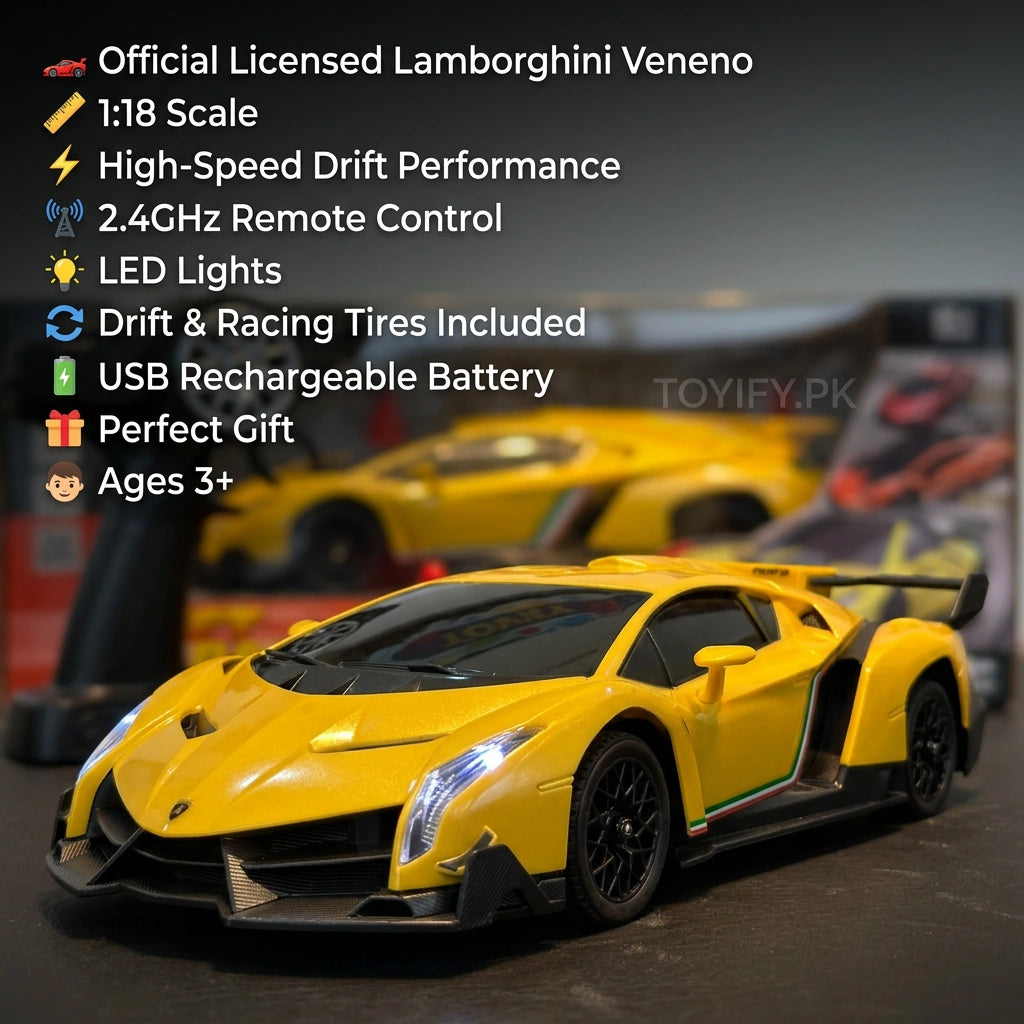 1:18 RC Licensed Lamborghini Veneno Drift Car