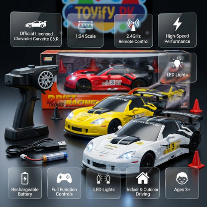 1:18 RC Licensed Chevrolet Corvette GTS Drift Car