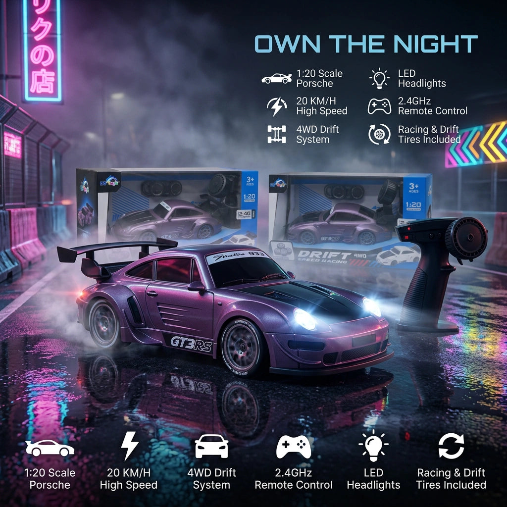 1:20 Scale  4WD Porsche RC Drift Car