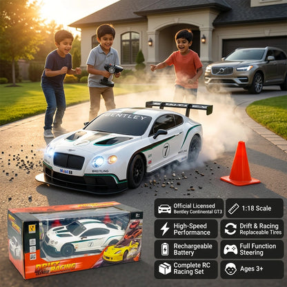1:18 RC Licensed Bentley Continental GT3 Drift Car