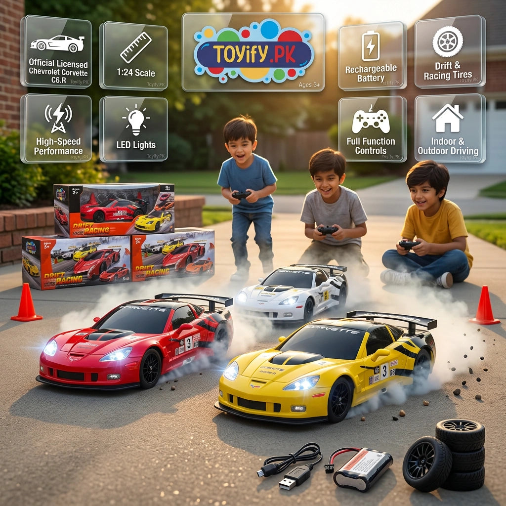 1:18 RC Licensed Chevrolet Corvette GTS Drift Car