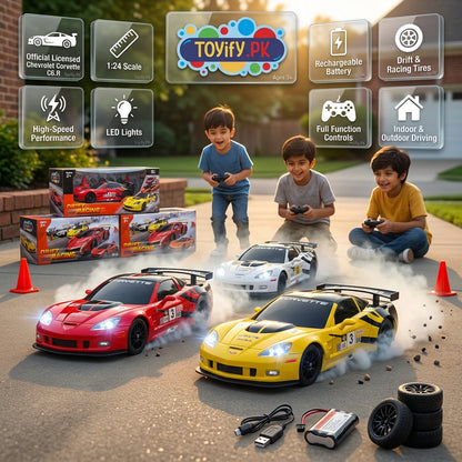 1:18 RC Licensed Chevrolet Corvette GTS Drift Car