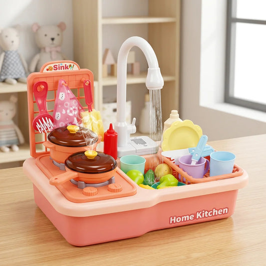 Electric Kitchen Sink Toy for Kids