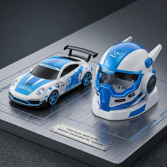 RC Racing Car with Helmet Remote Control