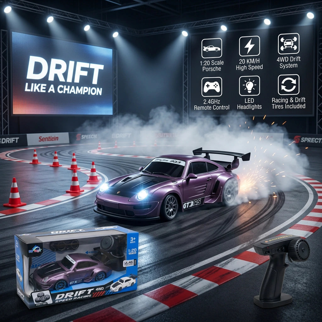 1:20 Scale  4WD Porsche RC Drift Car