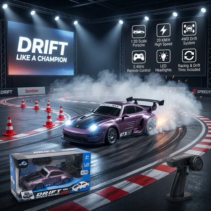 1:20 Scale  4WD Porsche RC Drift Car