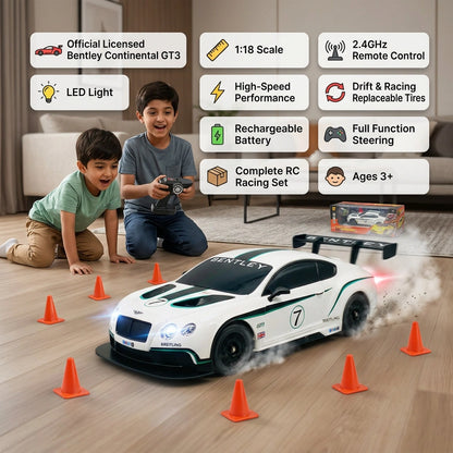 1:18 RC Licensed Bentley Continental GT3 Drift Car