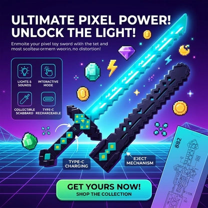 Minecraft LED Diamond Sword