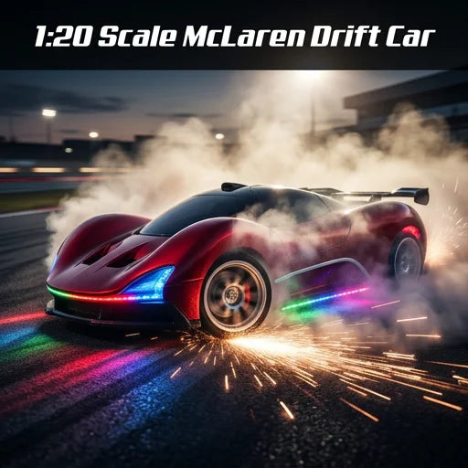 1:20 Scale Mc Laren 2.4GHz High-Speed 4WD RC Drift Car with RGB Lights