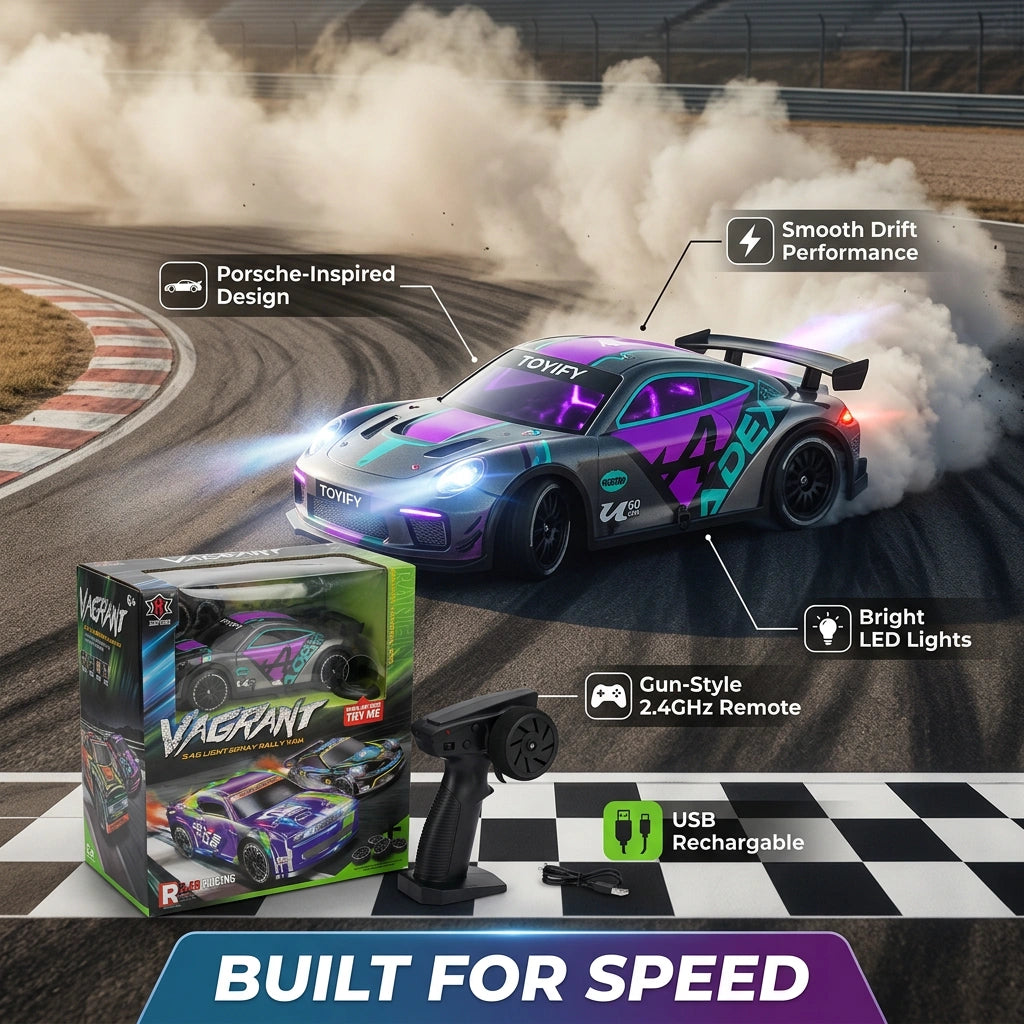 1:22 RC Porsche Vagrant Drift Car With Lights