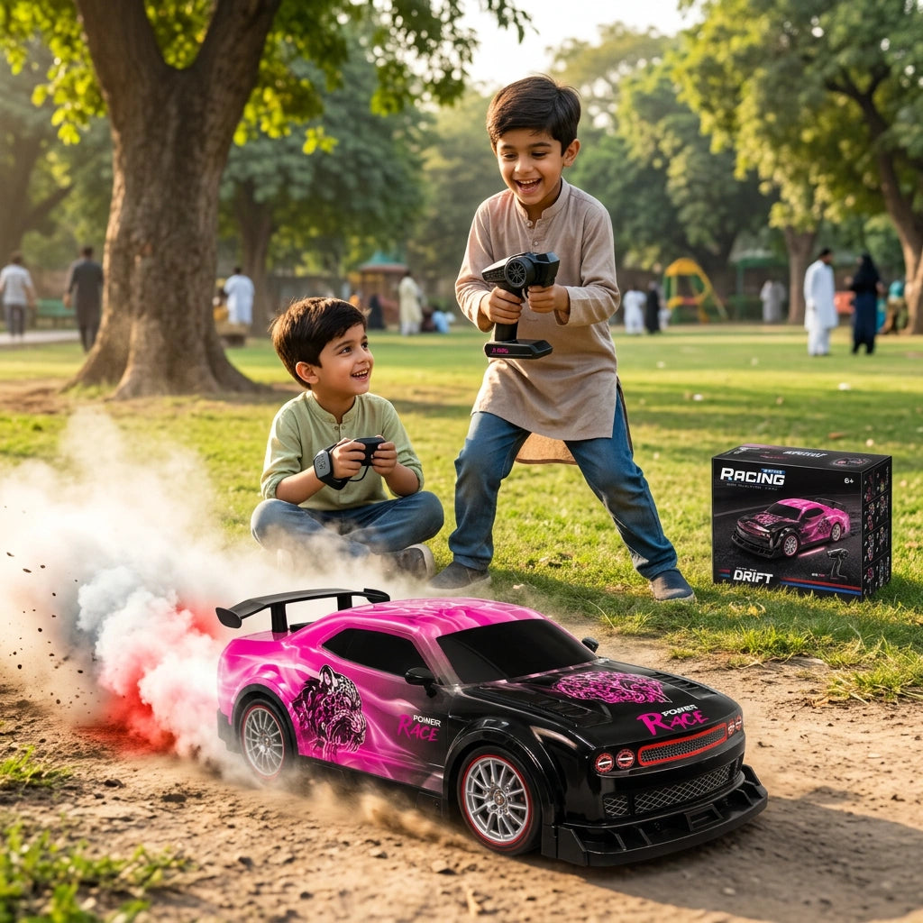 Remote Control 4WD Beast Car With Smoke Spray | High Speed Drift 4 Wheel Drive RC Car