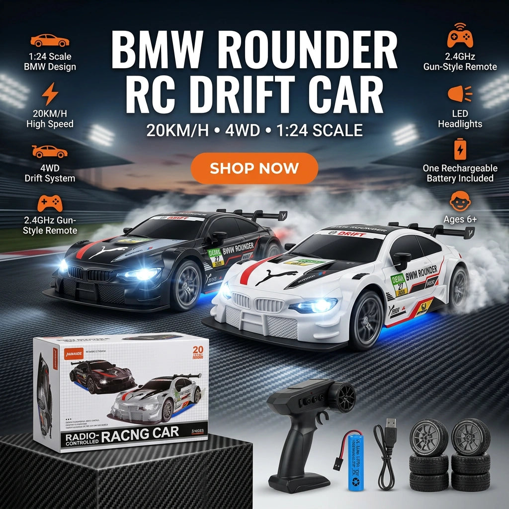 1:24 Scale Remote Control Car BMW Rounder Drift Car